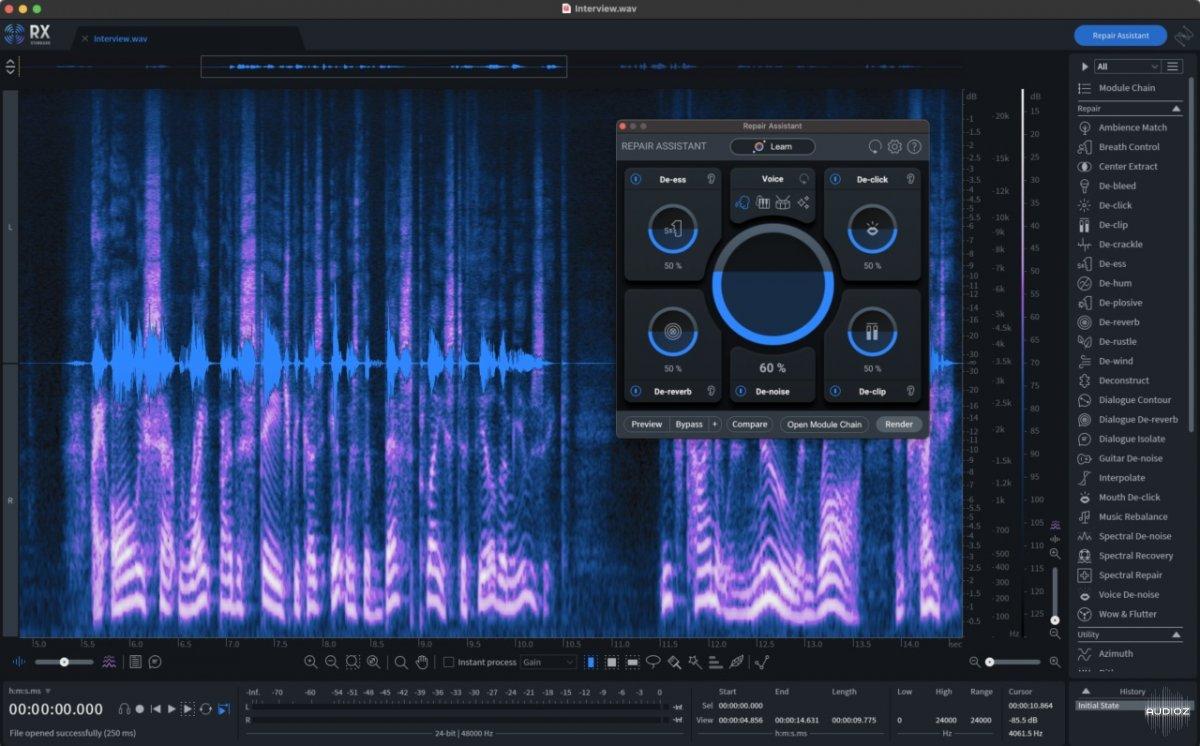 دانلود پلاگین میکس و مسترینگ iZotope RX 10 Audio Editor Advanced v10.5.0